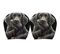 Fun Car Headrest Covers | 2 Pieces Elastic Funny Universal | Auto Seat Headrest Protector - for Vacation Travel Road Trip Daily Commuting
