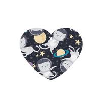 Fun Cat Astronaut Printing - Ambientador para coche, 10 piezas, hojas aromáticas, accesorios para colgar en el coche con cuerdas para decoración