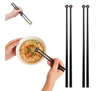 Fun Cat Paw Chopsticks - Non-Slip Grip, Perfect Gift for Cat Lovers, Reusable Lightweight Utensils for Adults (Black,2 pairs)