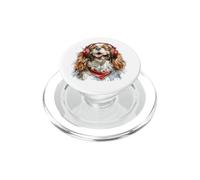 Fun Cavalier King Charles con Auriculares ranurando música PopSockets PopGrip para MagSafe