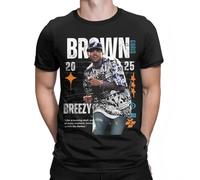 Fun Chris Brown Breezy Bowl XX Tour 2025 T-Shirt Crew Neck Pure Rapper Short Sleeve tee Clothing