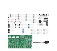 Fun Circuit DIY Kit de aprendizaje de electrónica que combina luz de práctica de soldadura para control de sonido y piano para educación de estudiantes (B)