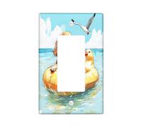 Fun Cocker Spaniel - Cubierta decorativa para interruptor de 1 banda, diseño de perro cocker spaniel, cubierta de placa de pared Chien, tamaño estándar, placa frontal eléctrica de cachorro para