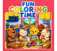 Fun Coloring Time: Cute Animal Coloring Book with Big Wide Pages