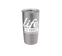 Fun Composer Life Is Short Escucha el regalo de Dvorak Vaso térmico de acero inoxidable de doble pared