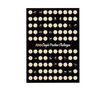 Fun Date Ideas Póster Night Scratch-off Pareja Boleto 100 fechas con actividades memorables Sugerencias creativas para noches románticas San Valentín Talla única