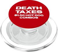Fun Death, Taxes, $1.50 Hot Dog Combos Box Store Food PopSockets PopGrip para MagSafe