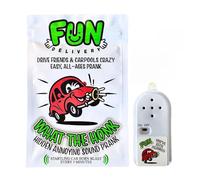 FUN delivery What The Honk Hidden Noise Maker Broma - Dispositivo de sonido de broma de bocina de coche fuerte, cronometrado e imposible de ignorar - Regalos divertidos de broma y bromas de oficina