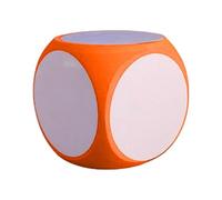 Fun Dice Activity Dice - Cubo grande para niños con espuma de espuma de espuma grande, borrado para niños, pizarra blanca vacía, dados para aulas y juegos, bloques de borrado en seco reutilizables