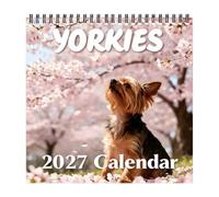 Fun Dog - Planificador con espiral, calendario de pared de oficina de 12 | Calendario de pared 2027 para el hogar, oficina, escuela, aula, dormitorio familiar, profesor, trabajo, dormitorio