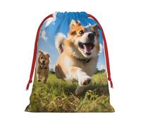 Fun Dogs - Bolsas de regalo con cordón para fiestas, bolsas especiales para caramelos, regalos de boda, Navidad
