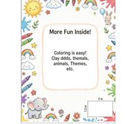 Fun & Easy Coloring Book for Kids Ages 4-8: Cute Animals, Dinosaurs, Unicorns, Vehicles & More | Simple Designs for Toddlers and Young Kids (Fun & Easy Coloring Series)