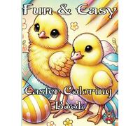 Fun & Easy Easter Coloring Book: 50+ Adorable Kawaii Style Easter Designs for Coloring Fun for Toddlers, Children, Seniors, and Incarcerated Loved Ones