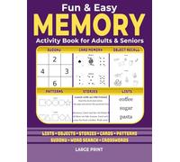 Fun & Easy Memory Activity Book for Adults and Seniors: Large Print Brain Games, Recall Activities, Word Searches, Crosswords, and Sudoku