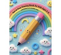 Fun & Easy Tracing Book for Kids Ages 3-6” and below it, in smaller text: “Practice Lines, Curves, Loops, and Letters A-Z: A Complete Preschool & ... Line Writing,and Early Learning Activities