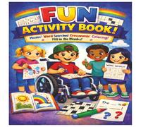 Fun & Educational Kids Activity Book Ages 6 - 12: Crosswords, Mazes, Word Searches, Fill in the Blanks, Dot & Boxes, Coloring Pages (Smart Kids Learning Adventures)