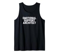 Fun Emotional Support Architect Job Occupation Therapy Joke Camiseta sin Mangas