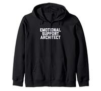 Fun Emotional Support Architect Job Occupation Therapy Joke Sudadera con Capucha