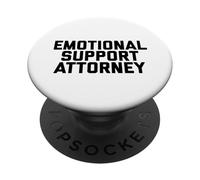 Fun Emotional Support Attorney Lawyer Joke PopSockets PopGrip Adhesivo