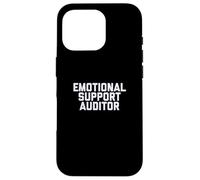 Fun Emotional Support Auditor Internal Control Therapy Joke Carcasa para iPhone 16 Pro