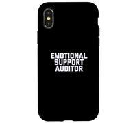 Fun Emotional Support Auditor Internal Control Therapy Joke Carcasa para iPhone X/XS