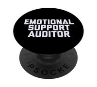 Fun Emotional Support Auditor Internal Control Therapy Joke PopSockets PopGrip Adhesivo