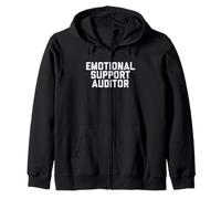 Fun Emotional Support Auditor Internal Control Therapy Joke Sudadera con Capucha