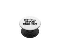 Fun Emotional Support Bartender Therapy Joke PopSockets PopGrip Adhesivo