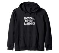 Fun Emotional Support Bartender Therapy Joke Sudadera con Capucha