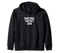 Fun Emotional Support Cook Therapy Joke Sudadera con Capucha
