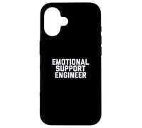 Fun Emotional Support Engineer Job Occupation Therapy Joke Carcasa para iPhone 16