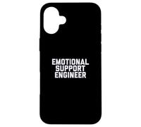 Fun Emotional Support Engineer Job Occupation Therapy Joke Carcasa para iPhone 16 Plus