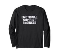 Fun Emotional Support Engineer Job Occupation Therapy Joke Manga Larga