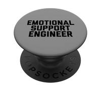 Fun Emotional Support Engineer Job Occupation Therapy Joke PopSockets PopGrip Adhesivo