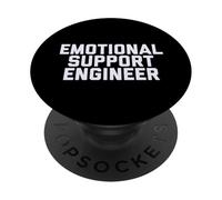 Fun Emotional Support Engineer Job Occupation Therapy Joke PopSockets PopGrip Adhesivo