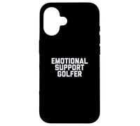 Fun Emotional Support Golfer Golf Therapy Joke Carcasa para iPhone 16