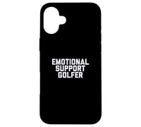 Fun Emotional Support Golfer Golf Therapy Joke Carcasa para iPhone 16 Plus