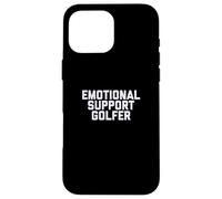 Fun Emotional Support Golfer Golf Therapy Joke Carcasa para iPhone 16 Pro MAX
