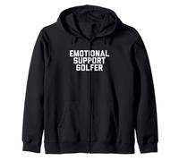 Fun Emotional Support Golfer Golf Therapy Joke Sudadera con Capucha