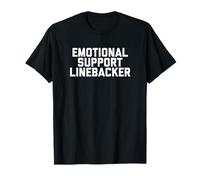 Fun Emotional Support Linebacker Football Joke Camiseta