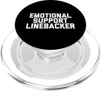 Fun Emotional Support Linebacker Football Joke PopSockets PopGrip para MagSafe