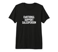 Fun Emotional Support Salesperson Therapy Joke Camiseta Premium