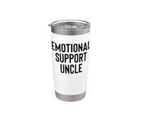 Fun Emotional Support Uncle Therapy Joke Vaso térmico de acero inoxidable de doble pared
