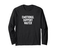 Fun Emotional Support Waiter Therapy Joke Manga Larga