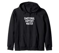 Fun Emotional Support Waiter Therapy Joke Sudadera con Capucha