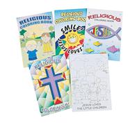 Fun Express Bible Coloring Book for Kids - Elevate Sunday School VBS con un conjunto de 72 Libro para colorear cristiano religioso para nios - Color