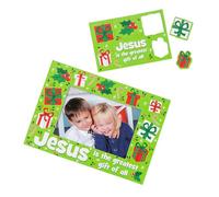 Fun Express Christmas Jesus is The Greatest Gift of All - Kit de manualidades con imán para marcos de fotos, hace 12