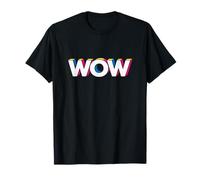 Fun Expression Wow Pop Art Retro Tipografía Hombres Mujeres Camiseta