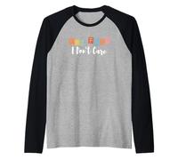 Fun Fact I Don't Care Camiseta Manga Raglan