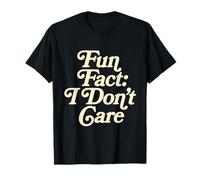 Fun Fact I Don't Care Sarcastic Ironic Funny Vintage Vibes Camiseta